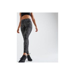 Legginsy fitness damskie Domyos. Legginsy DOMYOS, bez wzorów, z materiału, z podwyższonym stanem. Za 99,99 zł.