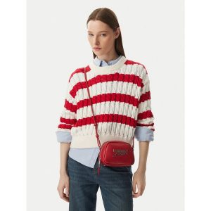 Torebka Tommy Jeans. Brązowe listonoszki Tommy Jeans, bez wzorów, z jeansu, bez dodatków. Za 369,99 zł.