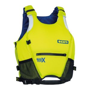 Kamizelka do sportów wodnych ION Booster X. Niebieskie kamizelki ION, xl, bez wzorów, bez kołnierzyka, bez ramiączek, bez kaptura. W wyprzedaży za 329,00 zł.