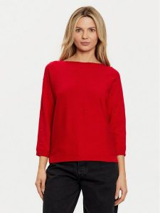 Tatuum Sweter Perlo T2424.090B Czerwony Regular Fit. Czerwone swetry klasyczne Tatuum, m, z syntetyku, bez kołnierzyka. Za 169,99 zł.