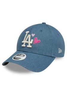 New Era Czapka z daszkiem Los Angeles Dodgers Denim Icon 9Forty 60595350 Niebieski. Niebieskie czapki New Era, bez wzorów, z bawełny. Za 109,99 zł.