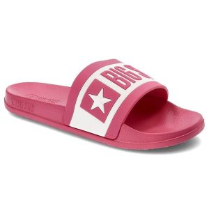 Różowe Klapki Big Star Wodoodporne Buty Damskie. Czerwone klapki Big Star, bez wzorów, bez obcasa. Za 59,00 zł.