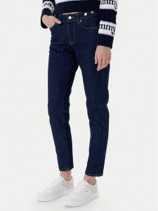 Tommy Jeans Jeansy Lucy DW0DW22432 Granatowy Slim Fit. Niebieskie jeansy Tommy Jeans, bez wzorów, z bawełny. Za 449,99 zł.