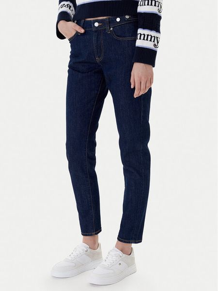 Tommy Jeans Jeansy Lucy DW0DW22432 Granatowy Slim Fit. Niebieskie jeansy Tommy Jeans, bez wzorów, z bawełny. Za 379,99 zł.