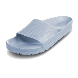 Klapki basenowe unisex Aqua Speed Oslo. Niebieskie klapki Aqua-Speed, bez wzorów, bez obcasa. Za 59,99 zł.