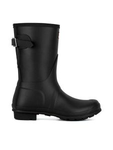 Hunter Kalosze WFS1013RMA Czarny. Czarne kalosze Hunter, bez wzorów, z kauczuku. Za 399,99 zł.
