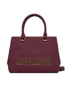 LOVE MOSCHINO Torebka JC4022PP1NKD0552 Bordowy. Czerwone torebki klasyczne LOVE MOSCHINO, bez wzorów, ze skóry, bez dodatków. Za 679,99 zł.