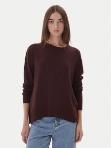 Kontatto Sweter 3M0808C Brązowy Relaxed Fit. Brązowe swetry klasyczne Kontatto, m, z syntetyku, bez kołnierzyka. Za 259,99 zł.
