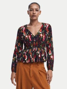 Desigual Bluzka Kanazawa 24WWBW09 Kolorowy Regular Fit. Bluzki Desigual, l, bez wzorów, z syntetyku, bez kołnierzyka, bez ramiączek. Za 249,99 zł.