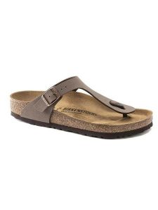 Birkenstock Japonki "Gizeh" w kolorze brązowym rozmiar: 39. Brązowe klapki Birkenstock, bez wzorów, z otwartym noskiem, bez obcasa. Za 397,83 zł.