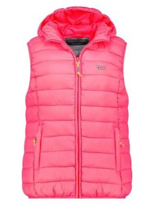 Geographical Norway Kamizelka pikowana "Vatikolor" w kolorze różowym rozmiar: XL. Różowe kamizelki Geographical Norway, xl, bez wzorów, bez kołnierzyka, bez ramiączek, bez kaptura. Za 113,99 zł.