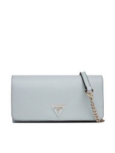 Guess Torebka Noelle II Mini HWZG96 72750 Błękitny. Niebieskie torebki klasyczne Guess, z aplikacjami, ze skóry, bez dodatków. Za 289,99 zł.