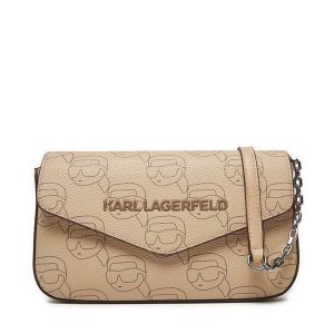 Torebka KARL LAGERFELD. Brązowe torebki klasyczne KARL LAGERFELD, bez wzorów, bez dodatków. Za 469,99 zł.