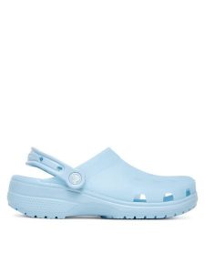 Crocs Klapki Classic Frosted Clog 210928 Błękitny. Niebieskie klapki Crocs, bez wzorów, z tworzywa sztucznego, bez obcasa. Za 139,99 zł.