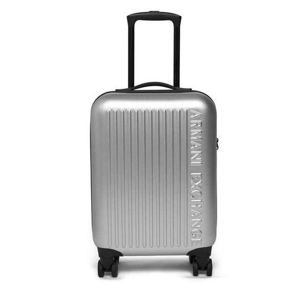 Walizka kabinowa Armani Exchange. Szare walizki Armani Exchange, bez wzorów. Za 604,99 zł.