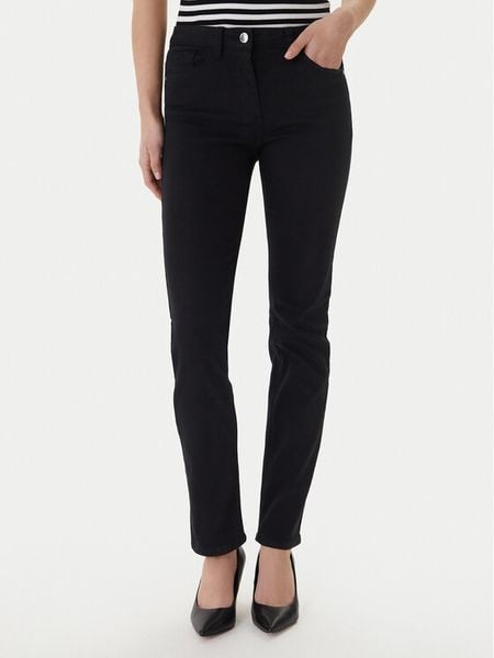 Morgan Jeansy 251-PETROI Czarny Slim Fit. Czarne jeansy Morgan, bez wzorów, z bawełny. Za 184,99 zł.