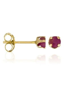 L instant d Or Złote kolczyki-wkrętki "Puces Rubis" z rubinami rozmiar: onesize. Czerwone kolczyki L instant d Or, z rubinem, złote. Za 260,99 zł.