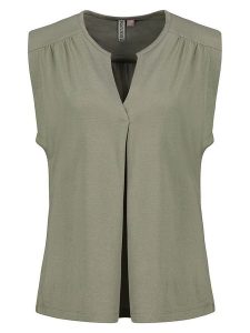 Eight2Nine Top w kolorze khaki rozmiar: S. Brązowe topy Eight2Nine, s, bez wzorów, bez kołnierzyka, bez ramiączek. Za 43,99 zł.