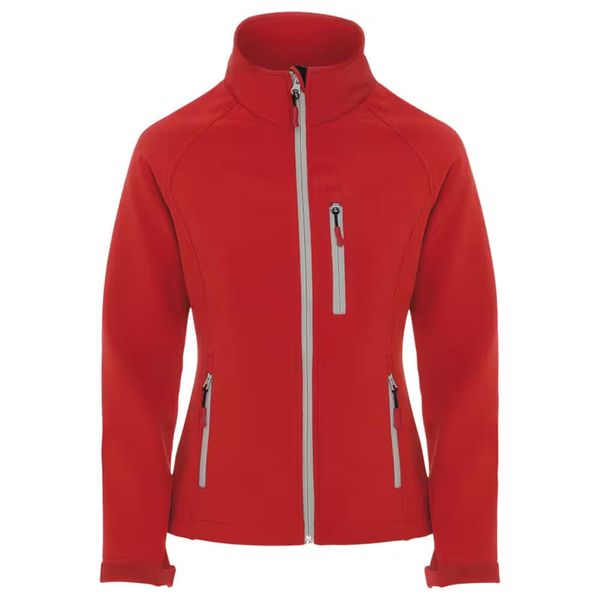 Kurtka Damska Antartida Soft Shell. Czerwone kurtki ROLY, xl, bez wzorów, bez kaptura. Za 153,99 zł.