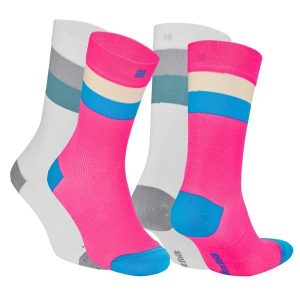 Lekkie skarpety kompresyjne sportowe z ochroną przed pęcherzami - Sevilla SC. Białe skarpetki Norfolk, bez wzorów, z elastanu. W wyprzedaży za 115,00 zł.