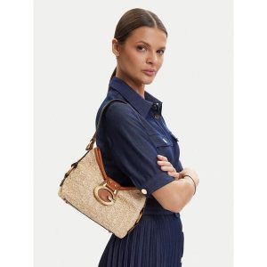 Torebka Guess. Brązowe torebki klasyczne Guess, z aplikacjami, bez dodatków. Za 589,99 zł.