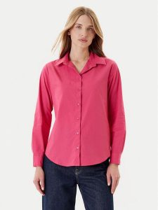 United Colors Of Benetton Koszula 5HAXDQ0AX Różowy Regular Fit. Czerwone koszule United Colors of Benetton, xs, bez wzorów, z bawełny, bez kołnierzyka, bez ramiączek. Za 99,99 zł.