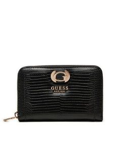 Guess Portfel SWKG95 31140 Czarny. Czarne portfele Guess, z aplikacjami, ze skóry. Za 159,99 zł.