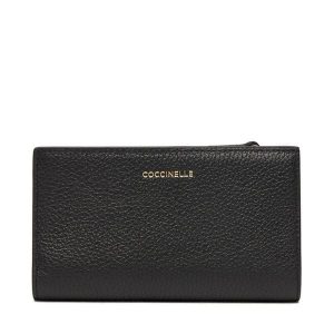 Portfel Coccinelle. Czarne portfele Coccinelle, bez wzorów. Za 379,99 zł.