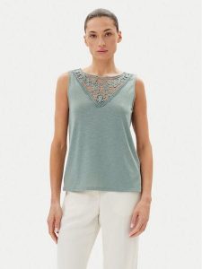 JDY Top Dodo 15296246 Zielony Regular Fit. Zielone topy JDY, l, bez wzorów, z syntetyku, bez kołnierzyka, bez ramiączek. Za 49,99 zł.