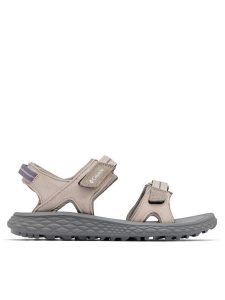 Columbia Sandały Konos™ Hiker 2-Strap 2121311 Szary. Szare buty trekkingowe Columbia, bez wzorów, ze skóry, bez obcasa, bez zapięcia. Za 219,99 zł.