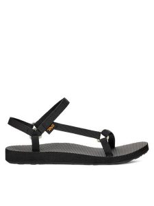 Teva Sandały Original Universal Slim 1150110 Czarny. Czarne sandały Teva, bez wzorów, z materiału, bez obcasa, na płaskiej podeszwie, bez zapięcia. Za 299,99 zł.