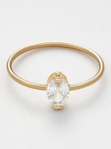 OR ÉCLAT Złoty pierścionek "Hailey" rozmiar: 58. Żółte pierścionki OR ÉCLAT, z cyrkonią, złote. Za 448,99 zł.