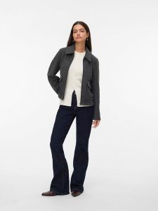 Vero Moda Kurtka przejściowa w kolorze antracytowym rozmiar: S. Czarne kurtki Vero Moda, s, bez wzorów, bez kaptura. Za 158,47 zł.