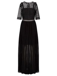 APART Sukienka w kolorze czarnym rozmiar: 42. Czarne sukienki Apart, bez wzorów, bez kołnierzyka, bez ramiączek, maxi, rozkloszowane. Za 183,59 zł.