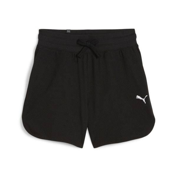 Damskie szorty HER PUMA Black. Czarne spodenki sportowe Puma, s, bez wzorów, na fitness i siłownię. Za 109,99 zł.