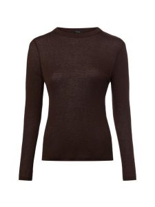 Opus Damska koszula z długim rękawem z wełną - Sefemina Kobiety Sztuczne włókno brązowy jednolity, 40. Brązowe koszule Opus, bez wzorów, z dżerseju, bez kołnierzyka, bez ramiączek. Za 249,95 zł.