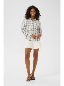 Kaffe Koszula w kolorze kremowym rozmiar: 40. Brązowe koszule Kaffe, bez wzorów, bez kołnierzyka, bez ramiączek. Za 112,45 zł.