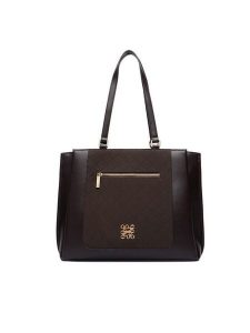 Nine West Torebka CEO-ELITE FORM-JH7268 Brązowy. Brązowe shopper bag Nine West, bez wzorów, ze skóry, bez dodatków. Za 329,99 zł.
