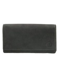 HIDE & STITCHES Skórzany portfel w kolorze czarnym - 15,3 x 9 x 3 cm rozmiar: onesize. Czarne portfele HIDE & STITCHES, bez wzorów, z materiału. Za 86,99 zł.