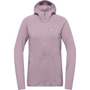 Bluza polarowa damska Jack Wolfskin Kolbenberg Hooded Full Zip. Czerwone kurtki Jack Wolfskin, bez wzorów, z polaru, bez kaptura. Za 379,99 zł.