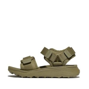 Sandały damskie FitFlop Neo-D-Hyker (Xt). Zielone buty trekkingowe Flip Flop, bez wzorów, bez obcasa, bez zapięcia. Za 539,50 zł.