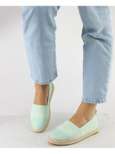 Foreverfolie Espadryle w kolorze miętowym rozmiar: 39. Zielone espadryle Foreverfolie, bez wzorów, bez obcasa. Za 76,03 zł.