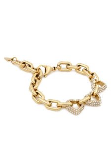 Guess Bransoletka JUBB06 012JW Złoty. Żółte bransoletki Guess, metalowe. Za 340,99 zł.