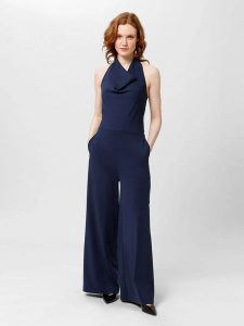 Les Lunes Kombinezon "Penny" w kolorze granatowym rozmiar: XL. Niebieskie kombinezony Les Lunes, xl, bez wzorów, bez kołnierzyka, bez ramiączek. Za 260,99 zł.