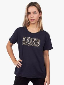 Pepe Jeans Koszulka w kolorze granatowym rozmiar: M. Niebieskie bluzki Pepe Jeans, m, bez wzorów, z bawełny, bez kołnierzyka, bez ramiączek. Za 92,21 zł.