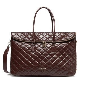 Torebka Nine West. Brązowe shopper bag Nine West, bez wzorów, bez dodatków. Za 299,99 zł.