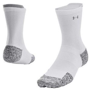 Skarpety do bieganie Under Armour Ad Run Cushion 1Pk Mid. Białe skarpetki Under Armour, bez wzorów. Za 56,99 zł.