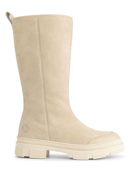 TRAVELIN' Skórzane kozaki "Whistler" w kolorze beżowym rozmiar: 39. Brązowe kozaki Travelin', na zimę, bez wzorów, z materiału, bez obcasa, bez zapięcia. Za 545,19 zł.