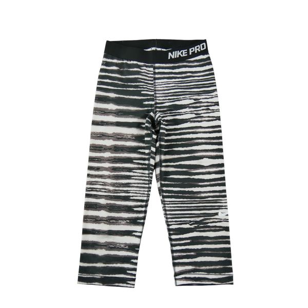 Damskie legginsy Nike Pro w kolorze brązowym. Brązowe legginsy Nike, bez wzorów, z materiału. Za 85,16 zł.