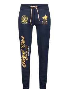 Geographical Norway Spodnie dresowe "Manille" w kolorze granatowym rozmiar: XL. Niebieskie spodnie dresowe Geographical Norway, xl, bez wzorów, z bawełny. Za 88,23 zł.